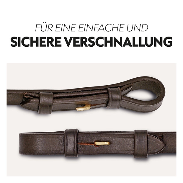 Safety rubber reins with magnet "NoPanic"