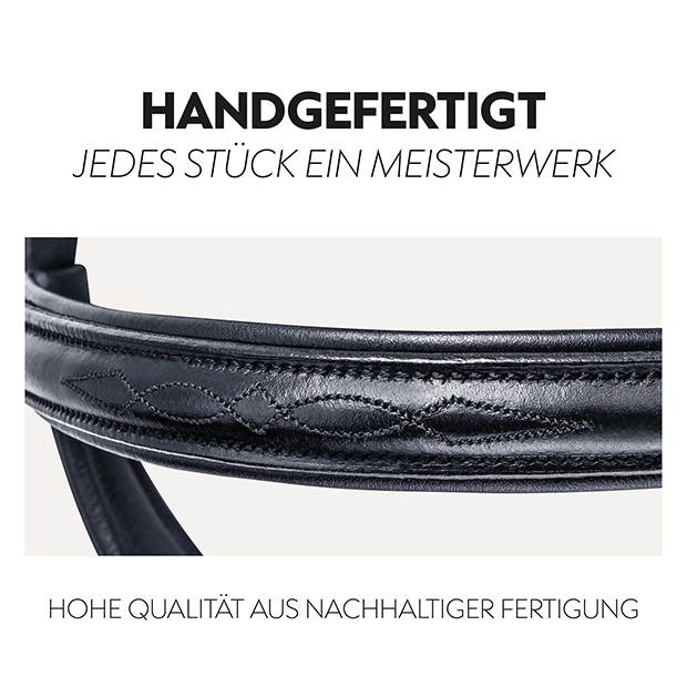 Englisch kombinierte Trense "York" mit Zügel