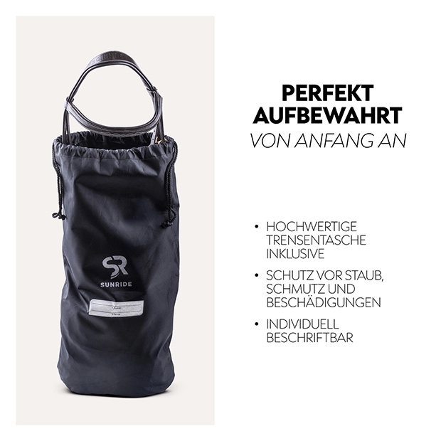 Englisch kombinierte Trense "London" mit Zügel