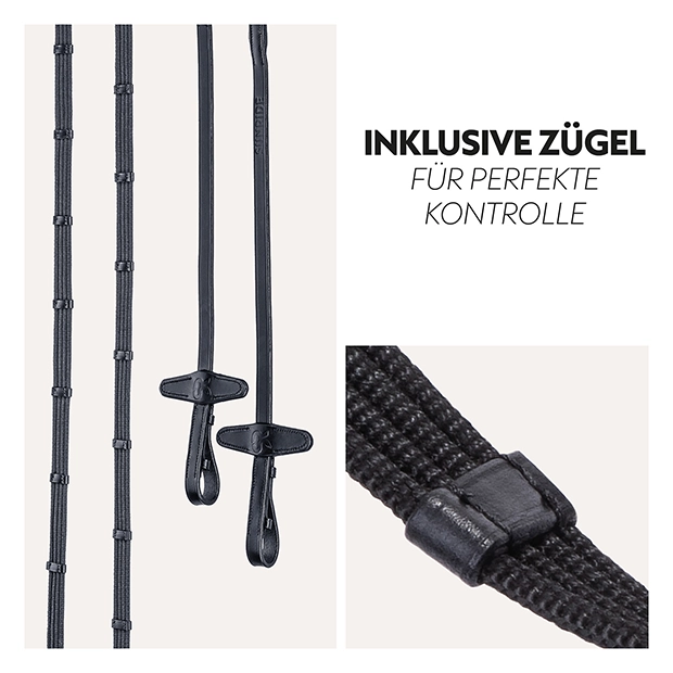 Englisch kombinierte Trense "York" mit Zügel