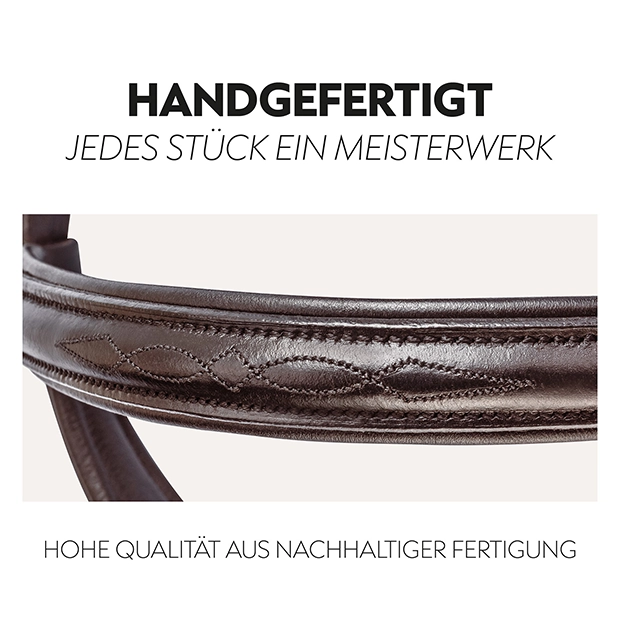 Englisch kombinierte Trense "York" mit Zügel