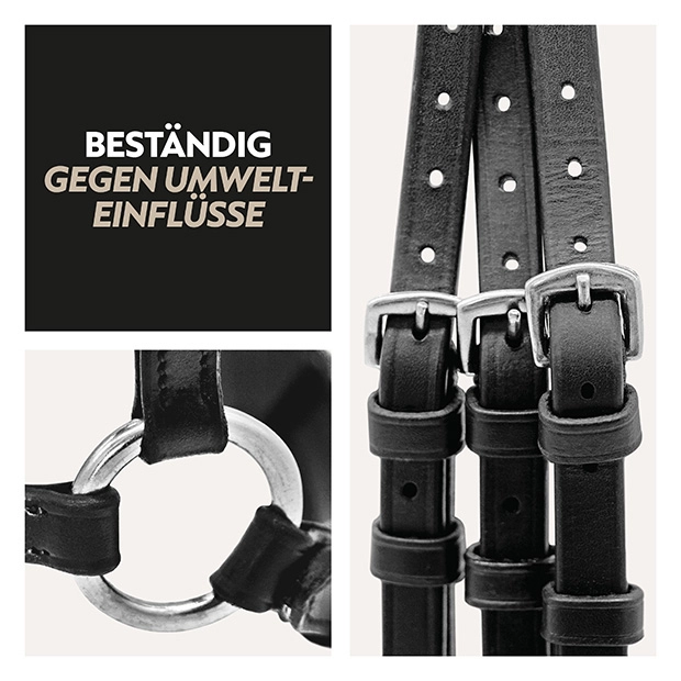 Hanoverian bridle "Hannover" with reins