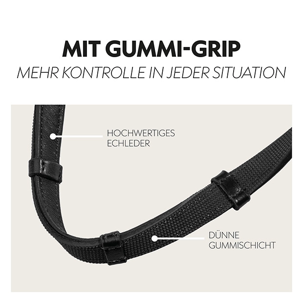 Gummizügel mit Stegen