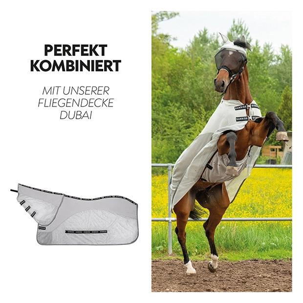 Fly mask with halter "Dubai"