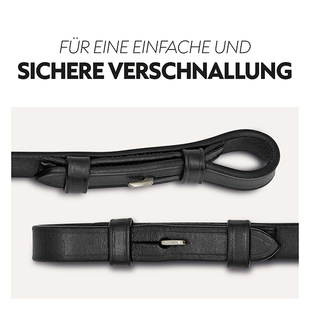 Safety rubber reins with magnet "NoPanic"