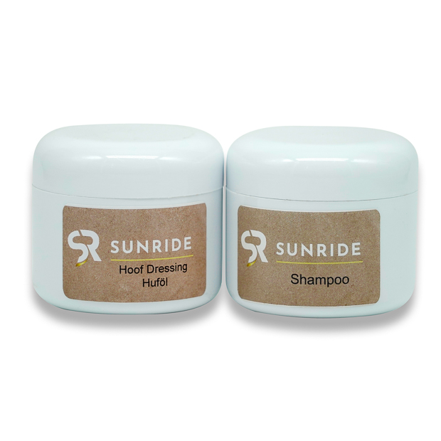 probenset bestehend aus hufoel sowie shampoo je 20 ml